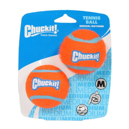 Chuck It Tennis Ball 2 Pack Medium 6.5cm